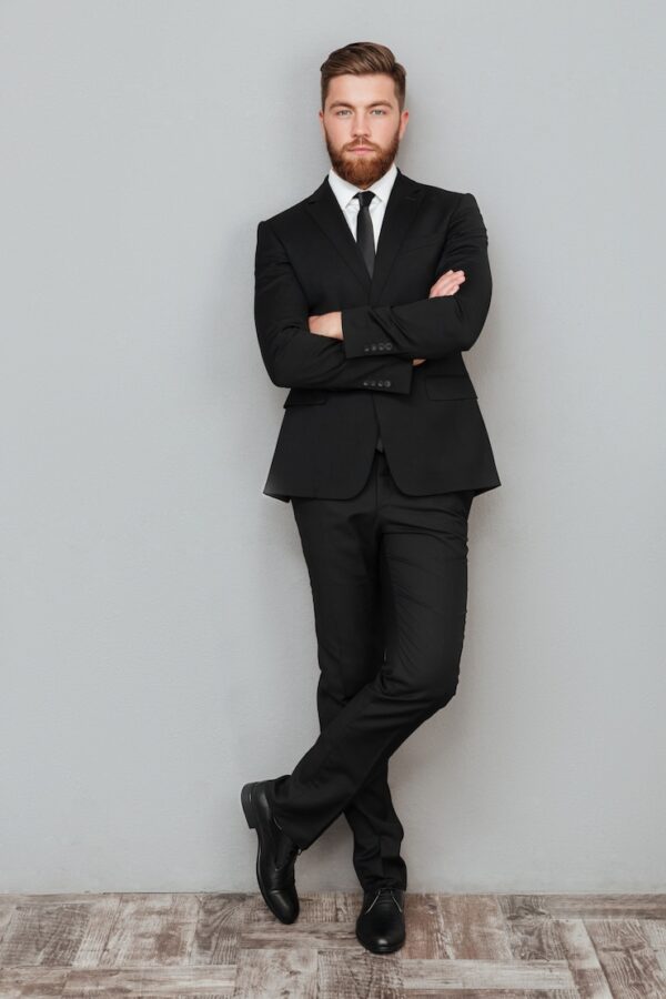 Classic Black Slim-Fit Formal Suit